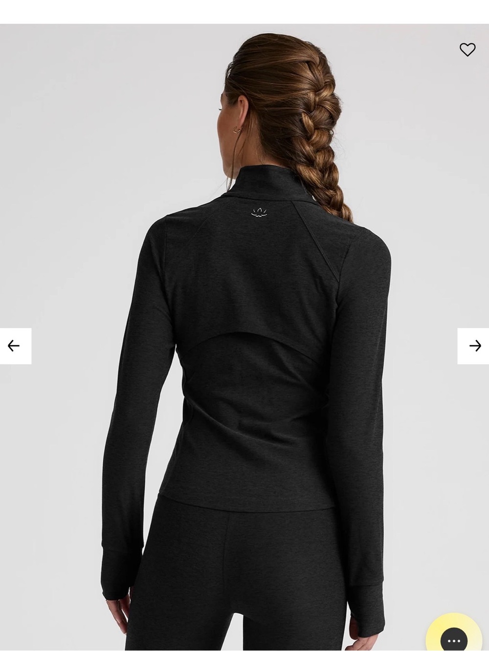 Beyond Yoga Black Long-Sleeve Active Zip Jacket